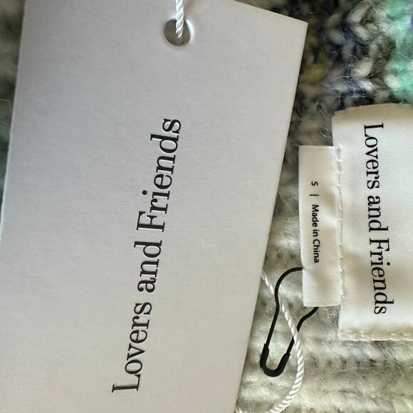 Lovers + Friends White Off Shoulder Sweater SMALL Oversize Slouchy Elston NEW - Picture 7 of 7